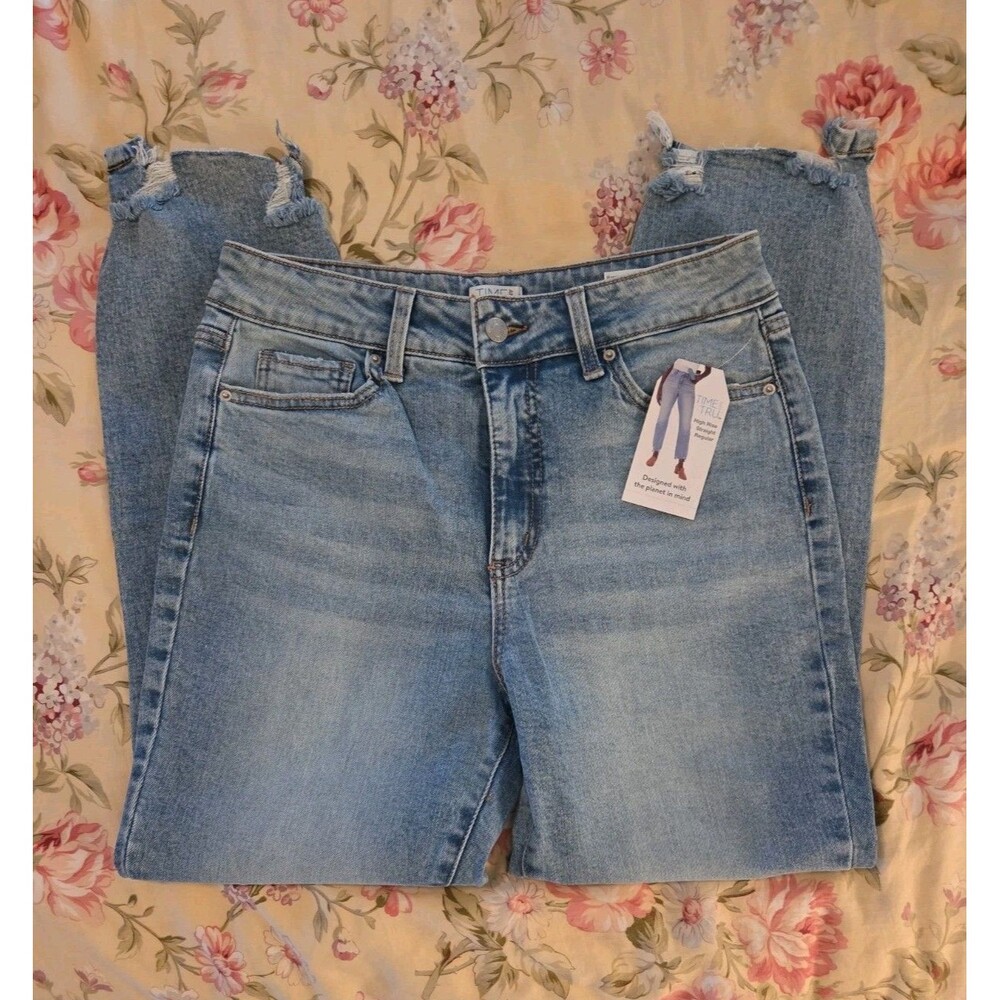 Time And True Ankle Tapered High Waisted Jeans Size 4 New With Tags